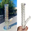 Bong in vetro arcobaleno Narghilè Downstem Perc inebriante Vetro Dab Rigs Bubbler Dabber chicha Bong d'acqua Tubo per fumo di sigaretta con ciotola da 14 mm