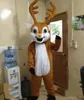 2021 z jednym mini wentylatorem w głowie Bożego Narodzenia Red Nose Reindeer Mascot Costume dla dorosłych do noszenia326R