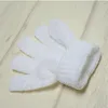 2021 Vit Nylon Kroppsrengöring Duschhandskar Exfoliating Bath Glove Fem Fingrar Bad Badrum Handskar Badborstar Hemleveranser