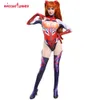 Asuka Langley Soryu Cosplay EVA Cosplay Garage Kit Ver 3D Impresso Plugsuit Jumpsuit Cosplay Costume P230411