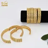 Aniid Bracciale rigido africano Gioielli per donna Marchio di lusso Indiano Dubai Braccialetti placcati oro 24k con pendenti Regalo all'ingrosso Q0719