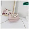 2021 Cute Kids Purses Handbags Mini Crossbody Little Girl Small Coin Bag Girls Party Pearl Pures and Bags Tote