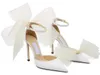 Met Box Bridal Bruiloft Luxe Gemiddeld Sandalen Schoenen Puntschoen Boogpompen Dames Hoge Hakken Aveline Enkelriem Jurk Walking EU35-43