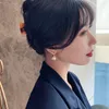 Elegante signora Style Style Pearl Pendant Orecchini Fashion Semplice gioielli della donna coreana di lusso di lusso festa di Natale inusuale orecchino