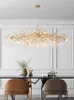 Italian Branches Crystal Chandelier American Copper Chandeliers Lights Fixture LED Lamps European Luxury Hanging Lamps Home Indoor Living Dining Room Lighting