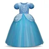 Vestidos de meninas meninas vestido de princesa para crianças festa de carnaval de halloween fantasia cosplay crianças fantasia disfarce de natal