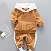 Niedźwiedź Lider Odzież Niemowlęta Dla Baby Girls Ubrania Zestaw Jesień Zima Baby Boys Ubrania Koszulka Spodnie Outfits Garnitur Kostium Dziecko 210708