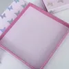 Papillon Vide 3d Cils De Vison Boîte Avec Miroir Rose Laser Faux Cils Boîtes D'emballage Sans Cils Et Pince À Épiler Cadeau