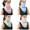 25# Scarf Women Halloween 4 Pack Women Sun Proof Chiffon Neck Gaiter Face Bandana Outdoors Foulard Scarf Headscarf Y1020