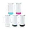 Bicchiere Bluetooth a sublimazione da 14 once Bicchieri con altoparlante dritto con manico Wireless Intelligente 5 colori audio Tazza da musica in acciaio inossidabile Bottiglia d'acqua intelligente