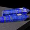 Natural Lapis Lazuli Курительные трубы Энергетические Каменные драгоценные камни Табачек табак Обелиск Целетная палочка Кристалл Кварцевая труба с подарочной коробкой