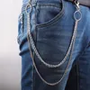 23 Styles Punk Hip Hop Multi-Layer Pants Midjekedja Hjärtformad Pearl Key Chain-byxor Jeans Keychain Keyring Trendy Jewelry J3061