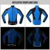 Mężczyźni Kurtka Rowerowa Wodoodporna Wiatroszczelna Thermal Fleece Rower Jersey MTB Jazda rowerowa Running Jesień Zimowa Kurtka Płaszcz