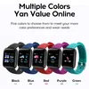 116Plus Smart Watch Men Women Fitness Tracker Heart Rate Blood Pressure Monitor Sport Waterproof Smartwatch för Android IOS9985153