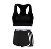Women Designer yoga Camisole Sports Vest Bra + Shorts Trunks 2 Piece Brand Tracksuit Quick Dry Beachwear Bikini Set WLL1023