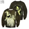 Plstar Cosmos Cadılar Bayramı Kabusu Noel Jack Önce Skellington Michael Myers Erkekler / Kadınlar 3Dprint Hoodies Komik Kazak A-13 201020