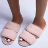 Kobiety Kapcie Kobiet Kryty Bawełniane Buty Ciepłe Pluszowe Faux Futro Mieszkania Lady Soft Comfort House Buty Damska Zima Zima Home Slipper 211229