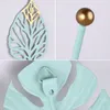Crochets Rails porte-manteau mural cintre vêtements accessoires de décoration de la maison pour suspendre feuilles bleues/feuilles dorées crochets de rangement