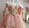 Robe de soirée Robe femme Rose Sweetheart Robe de bal courte Kim kardashian