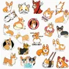 Confezione da 50 adesivi per cani adorabili per animali domestici Corgi, adesivi impermeabili per bottiglie, laptop, auto, pianificatore, scrapbooking, telefono, MacBook, tazza, armadio, porta a muro, organizer, decalcomanie