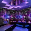 Wallpapers 3D Lighting Technology KTV E-sports El Internet Bar Decoration Wall Mural Private Cinema Cool Geometric Wallpaper Water283T