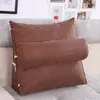 20 Bed Couch Triangular Backrest Pillow Waist Cushion Washable Cotton Linen Sofa Cushions Bed Rest Pillow Back Support 201009