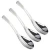 Spoons 3pcs Stainless Steel Spoon Meal Soup Rice Thickening Tableware Serving (Small Size)