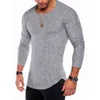 Plus Size S-4XL Slim Fit Sweter Mężczyźni Wiosna Jesień Cienki O-Neck Krojenia Pullover Mężczyźni Casual Solid Mens Swetry Pull Homme 211221