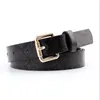 Belts 2021 Snake Pattern Thin Belt Metal Pin Long Buckle Ladies Dress Decorative Women Faux Leather Straps Waistband