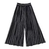 Casual Loose Elastic Waist Women Trousers Spring Summer Simple Japanese Pantalones Elegant Pleated Wide Leg Pants 210525