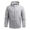 Winddichte jas mannen waterdicht ademend merk casual sporten outdoor soild hooded jas mannelijke jassen hardeshell wind jas mannen 211029