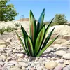 Flores decorativas grinaldas 273565cm diy metal agave plantas tequila escultura rústica jardim ao ar livre sinais estéticos quintal arte cr2949573