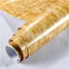 Film de marbre chaud papier peint auto-adhésif pour salle de bain cuisine placard comptoirs papier PVC étanche Stickers muraux 726 K2