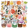 Fedex Shipping Wholesale 50pcs / pack 16 Style Cartoon Cute Animals Stickers Skateboard Bagagli Decalcomanie per laptop Giocattoli per bambini