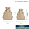 Gift Wrap 100pcs Burlap Packing Pouches Drawstring Bags 13x18cm Bag Jute Storage Linen Jewelry Sacks For Wedding Part1