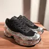 Модные оригиналы Raf Simons Ozweego Повседневная обувь III Мужчины Женщины Неуклюжие металлические серебряные кроссовки Дорки кроссовки уличные кроссовки спортивные 35-45