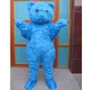 Halloween Blue teddybeer mascotte kostuum topkwaliteit cartoon dier thema personage carnaval unisex volwassenen outfit kerst verjaardagsfeestje jurk