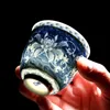 4 Sztuk / zestaw Jingdezhen Retro Retro Handmade Ceramic Teacup Ręcznie Malowane Boutique Tea Bowl Chiński Porcelanowy Zestaw Herbaty Dojazd