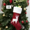 2021 Decorazione natalizia Deer Deer Snowflake Tree Tree Pictures Larges Sock Kid Gift Candy Borse Ornament