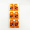 Индивидуальные оранжевые предпосылки художественные бумаги логотип клей стикер этикетка печатная листовая упаковка маслозащитные уплотнительные наклейки