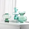 花瓶花瓶ガラス透明な花北欧の現代の家の装飾リビングルームのデスクトップの装飾ソフト装飾品のアイデア