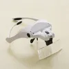Magnifying Glasses LED Light Lamp Head Loupe Jeweler Headband Magnifier Eye Glasses Optical Glass Tool Repair Reading Magnifier T28269621