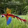 Resin Pinwheels, Parrot Windmill Wind Spinner, Art Sculpture for Outdoor Yard Art Garden Lawn Decoration Q0811