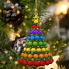 Christmas Ornaments Hanging Decorations Gifts Product Personalized Family Wooden Christmas Tree Decor Pendants