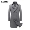 BATMO arrival winter high quality wool trench coat men,men's wool casual jackets,plus-size M-3XL 1721 211011