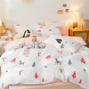 Duszpasterska Kwiatowa Duvet Duvet Pokrywa Królowa Nordic Set Pościel Kołdra Pokrywa Południowa Król 220x240 Arkusz pościel 150 Bedclothes