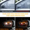 Car Side Rearview Mirror Window Superior Quality Rain-proof Multifunctional Waterproof Anti Fog Films 175x200mm 150x100mm