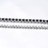 Women Stainless Steel Tennis Bracelet Cubic Zirconia Stones Crystals Hip Hop Jewelry 19cm