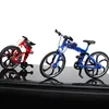 Mini 1:10 Alloy Bicicleta Modelo Modelo Carro Metal Dedo Mountain Bike Racing Brinquedo Bend Road Simulação Coleção Coleção Brinquedos Para Crianças