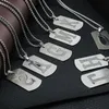 Roestvrij staal 26 letters verzilverd hanger kettingen met link kettingen voor vrouwen mannen alfabet hiphop party club sieraden